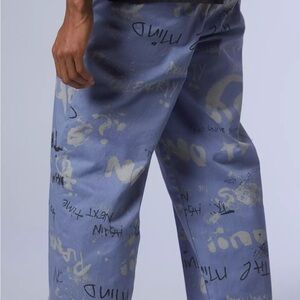 UO Printed Pull-On Straight Fit Chino Pant